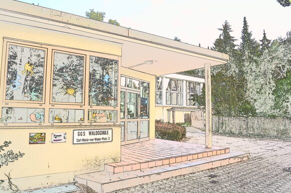 Gebäudeansicht Waldschule Leverkusen