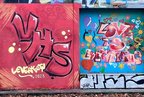 Graffiti von der Volkshochschule Leverkusen