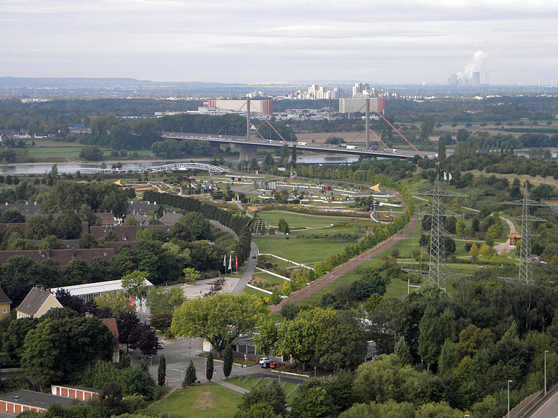 Bird’s eye view of the Neuland-Park