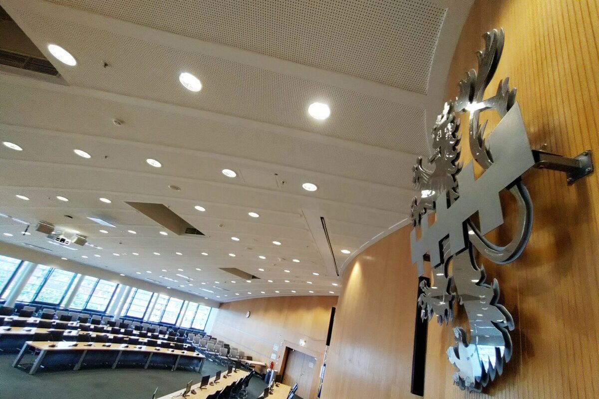 Der Ratssaal der Stadt Leverkusen