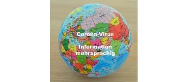 Symbolbild Globus und Coronavirus