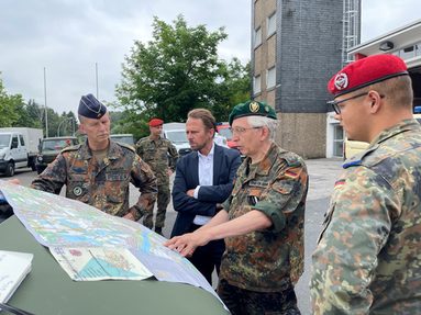 Bundeswehr leistet Unterstützung in Leverkusen