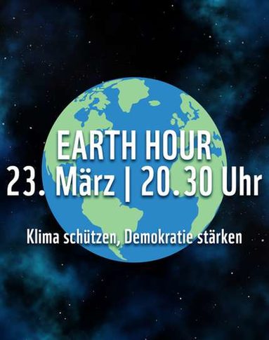 Plakat Earth Hour 23. März 2024