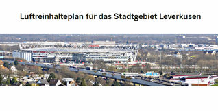 Titelbild des Luftreinhalteplans für das Stadtgebiet Leverkusen