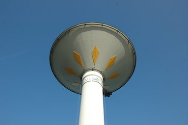 Der Wasserturm in Leverkusen