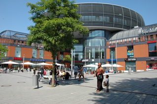 Die City Wiesdorf rund um die Rathaus-Galerie
