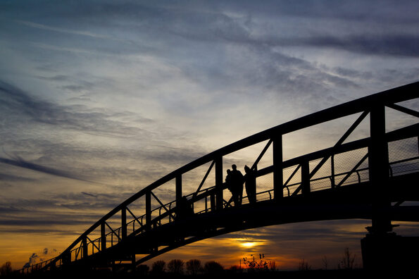 Brücke am Neulandpark in Leverkusen
