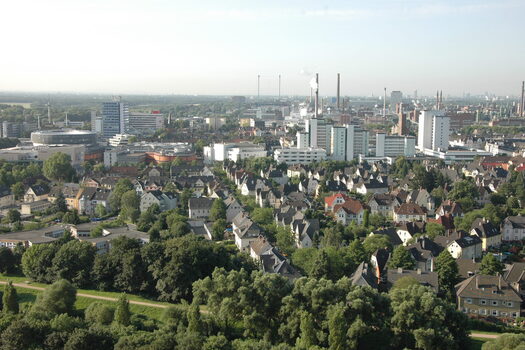 Sicht auf die City Wiesdorf