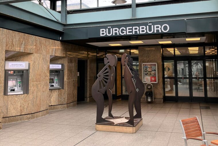 Eingang Bürgerbüro Leverkusen