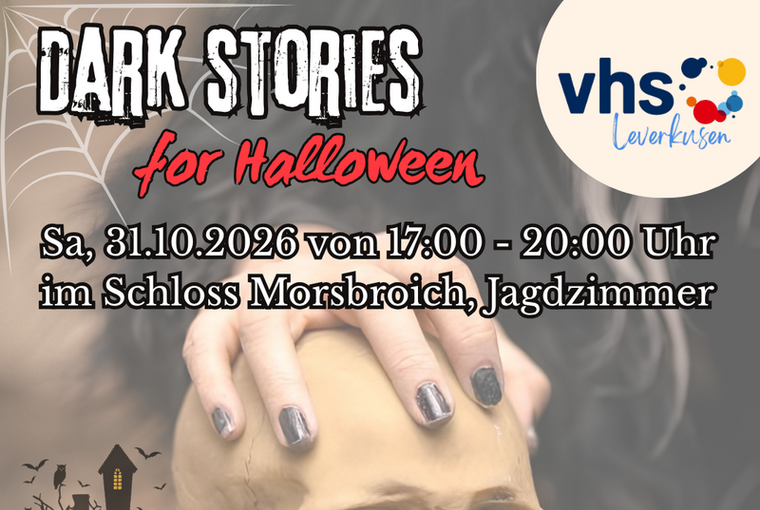 Flyer Dark Stories – Eine Halloween-Lesung bei der vhs