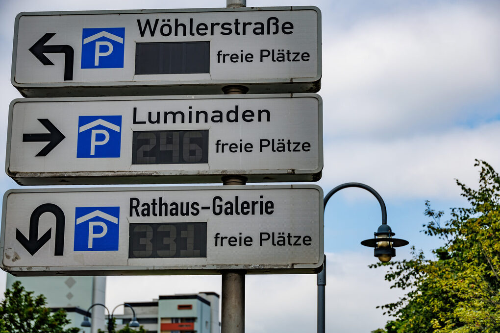 Parkleitsystem Wiesdorf