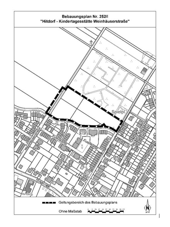 Geltungsbereich des Bebauungsplans und die Lage im Stadtgebiet