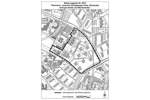 Geltungsbereich des Bebauungsplan Nr. 281/I