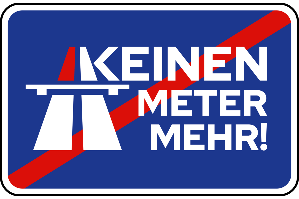 Logo der Kampagne "Keinen Meter mehr!"