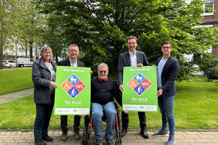 Der Behindertenbeirat und die Stadt Leverkusen präsentieren das Barrierefreiheit-Siegel