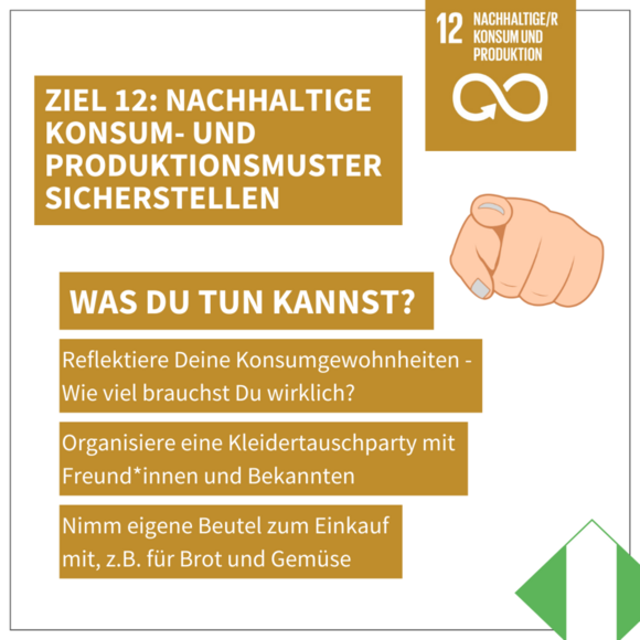 Ziel 12: Was du tun kannst