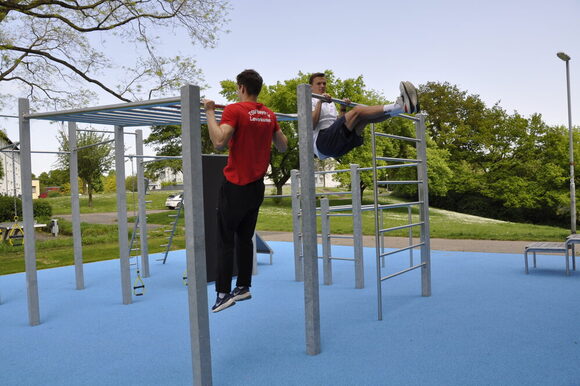 Die Calisthenics-Anlage im Aquilapark