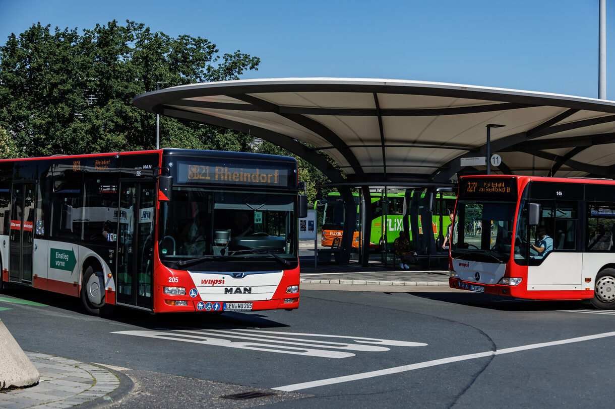 ZOB in Leverkusen Wiesdorf